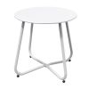 Round Coffee Table Patio Side Table for Outdoor