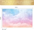 Large Silk Wall Murals, Cloud Wallpaper, 155in(W) x103in(H). Brings Luxury and Elegance to Interior Spaces. Perfect for Kids' Room, Living Room, Offic