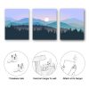 Marble Picture Frame, Canvas Wall Art, 3 Piece (12inX16in), Wall Decor for Bedroom, Minimalist Framed Boho Wall Art Decor for Dining Room Bedroom Bath