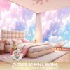 Large Silk Wall Murals, Cloud Wallpaper, 155in(W) x103in(H). Brings Luxury and Elegance to Interior Spaces. Perfect for Kids' Room, Living Room, Offic
